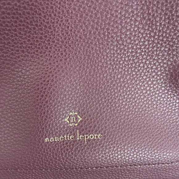 NWOT Nanette Lapore shoulder bag in orchid, raspberry plum colored - Picture 3 of 11